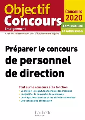 Couverture du produit · Préparer le concours de personnel de direction