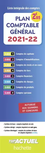 Couverture du produit · Plan Comptable 2021-2022 (autorisé aux examens et concours)