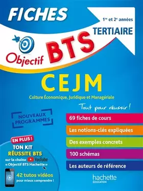 Couverture du produit · Objectif BTS - Fiches CEJM