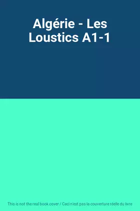Couverture du produit · Algérie - Les Loustics A1-1