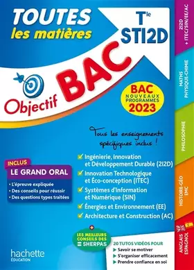 Couverture du produit · Objectif BAC 2023 Term STI2D Toutes les matières