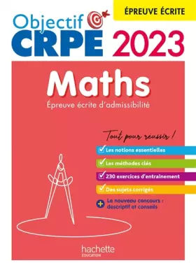 Couverture du produit · Objectif CRPE 2023 - Maths - épreuve écrite d'admissibilité