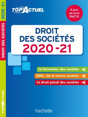 Couverture du produit · Droit des sociétés