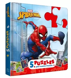Couverture du produit · SPIDER-MAN - Mon Petit Livre Puzzle - 5 puzzles 9 pièces - Marvel