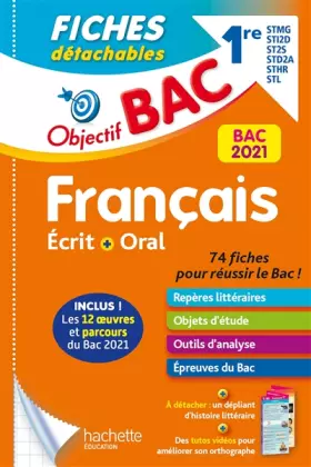 Couverture du produit · Français écrit et oral 1re Séries technologiques