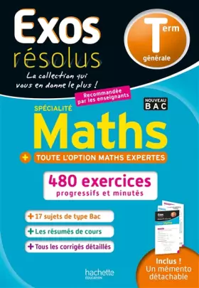 Couverture du produit · Exos Résolus Spécialité Maths (+ Maths expertes) Terminale