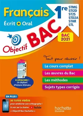 Couverture du produit · Français écrit et oral 1re série technologiques