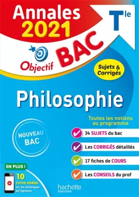 Couverture du produit · Annales Bac 2021 Philosophie Term