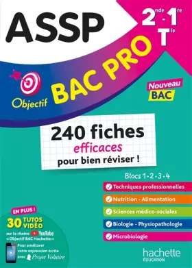 Couverture du produit · Objectif Bac pro ASSP (2de - 1re - Term) - Fiches - Nouveaux programmes bac 2025
