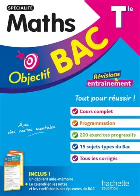 Couverture du produit · Objectif BAC Tle spécialité Maths