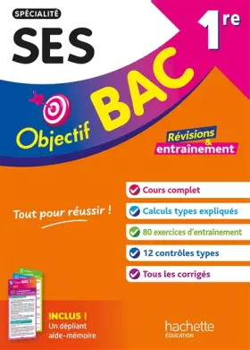 Couverture du produit · Objectif BAC 1re spécialité SES