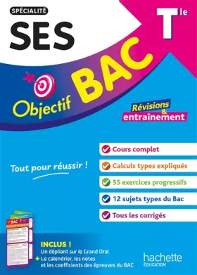 Couverture du produit · Objectif BAC Tle spécialité SES