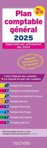 Couverture du produit · Plan comptable général - PCG 2025 (autorisé aux examens et concours)