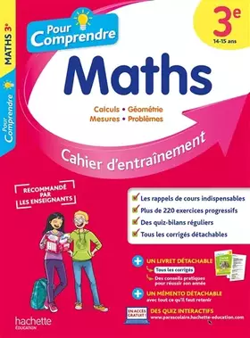 Couverture du produit · Pour Comprendre Maths 3E