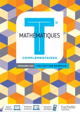 Couverture du produit · Barbazo Mathématiques Complémentaires terminales - Livre élève - Ed. 2020