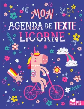 Couverture du produit · Mon agenda de texte Licornes