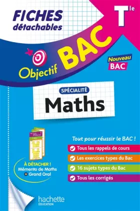 Couverture du produit · Objectif BAC Fiches - Spécialité Maths Tle