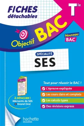 Couverture du produit · Objectif BAC Fiches - Spécialité SES Tle