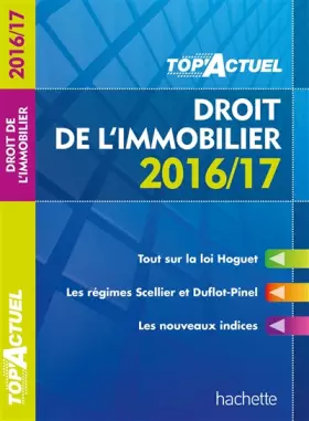 Couverture du produit · TOP Actuel Droit De L'Immobilier 2016/2017