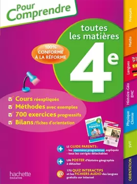Couverture du produit · Pour Comprendre Toute la 4e - Nouveau programme 2016