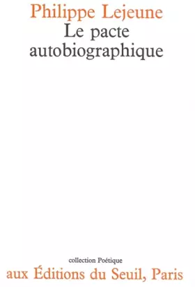 Couverture du produit · Le pacte autobiographique