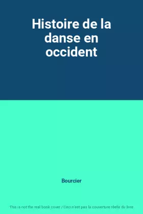 Couverture du produit · Histoire de la danse en occident