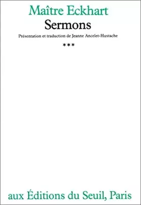 Couverture du produit · Sermons, tome 3