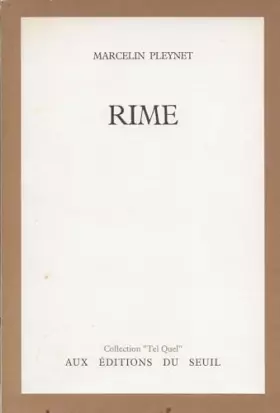 Couverture du produit · Rime