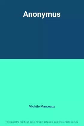 Couverture du produit · Anonymus