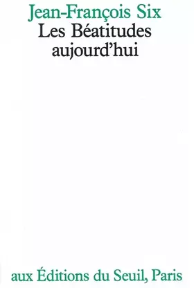 Couverture du produit · Les Béatitudes aujourd'hui