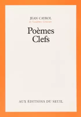 Couverture du produit · Poèmes Clefs