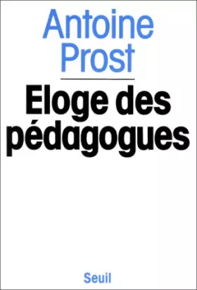 Couverture du produit · Éloge des pédagogues