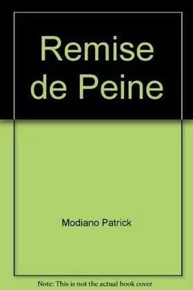 Couverture du produit · Remise de peine