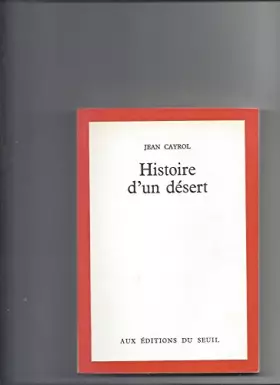 Couverture du produit · Histoire d'un désert