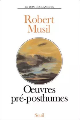 Couverture du produit · Oeuvres pré-posthumes