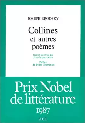 Couverture du produit · Collines, et autres poèmes