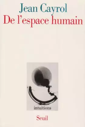 Couverture du produit · De l'espace humain