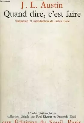 Couverture du produit · Quand dire, c'est faire