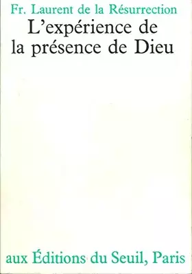 Couverture du produit · Expérience de la presence de dieu (l')                                                        022796