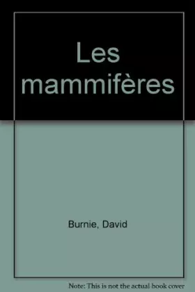 Couverture du produit · Les mammifères