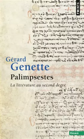 Couverture du produit · Palimpsestes : La littérature au second degré
