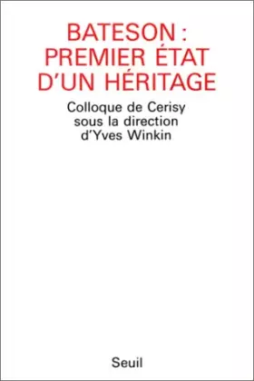 Couverture du produit · Bateson : Premier état d'un héritage