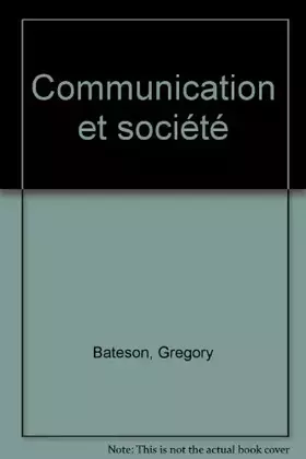 Couverture du produit · Communication et société