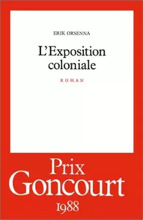 Couverture du produit · L'exposition coloniale