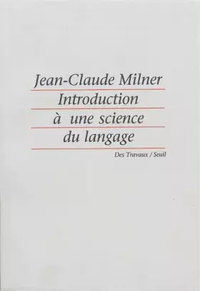 Couverture du produit · Introduction à une science du langage