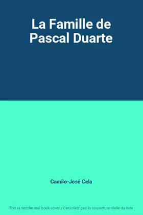 Couverture du produit · La Famille de Pascal Duarte