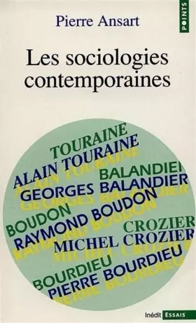 Couverture du produit · Les sociologies contemporaines