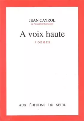 Couverture du produit · A voix haute