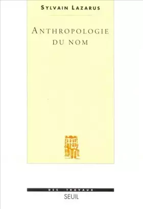 Couverture du produit · Anthropologie du nom