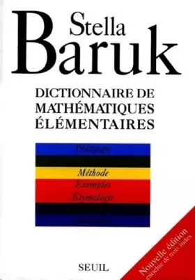 Couverture du produit · Dictionnaire des mathématiques élémentaires